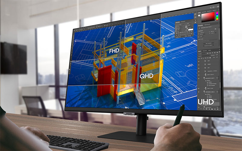 Moniteur Samsung 4K UHD LS27A800NMPXEN Maroc