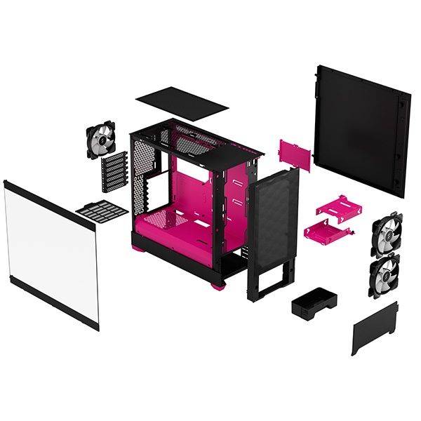 Boitier Fractal Design Pop Air RGB Magenta Core Maroc