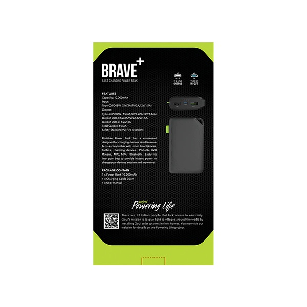Goui Brave Plus PowerBank de 10000 mAh 20W