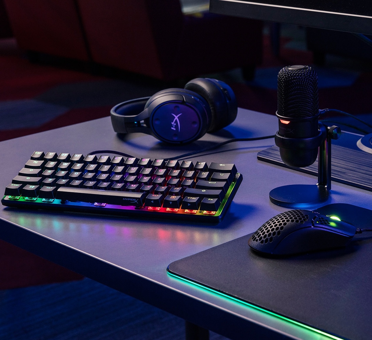 Clavier Gamer HyperX Alloy Origins 60 Rouge Maroc