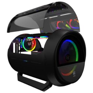 Boitier PC M-RED WARSHIP NOIR DT/SANS Alim/mATX