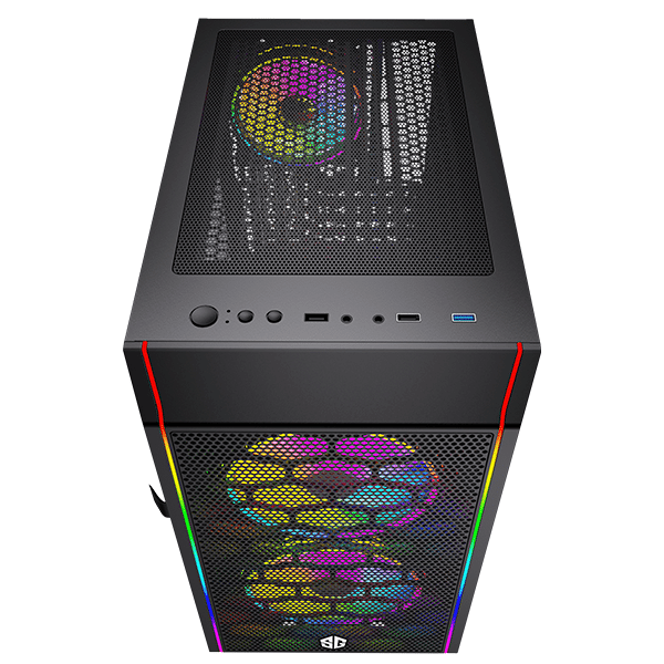 SG DUOMESH 3 FAN ARGB NOIR