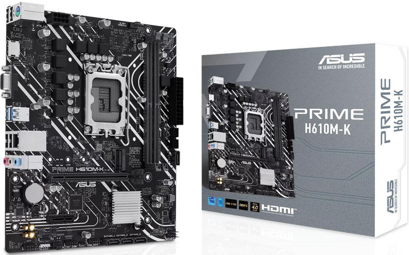 Carte m&egrave;re ASUS PRIME H610M-K Maroc