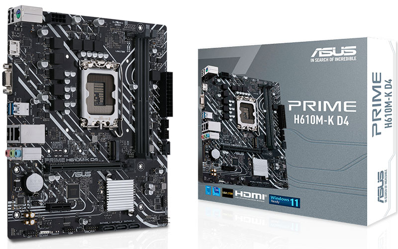 Carte m&egrave;re ASUS PRIME H610M-K D4 Maroc