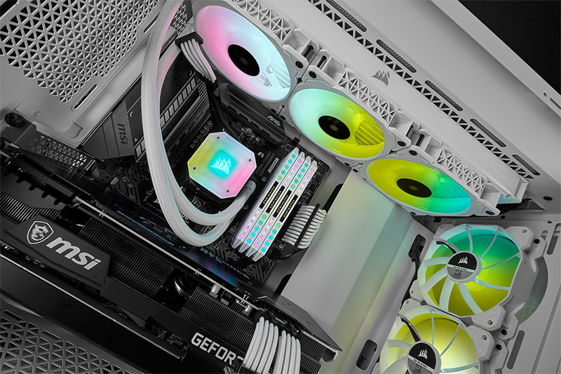 Bo&icirc;tier Gamer Corsair iCUE 5000X RGB Blanc Maroc