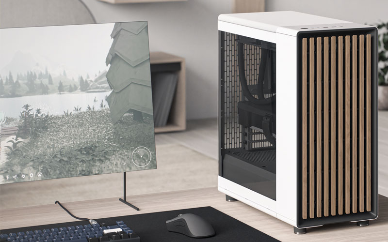 Boitier Fractal Design North Chalk White TG Clear