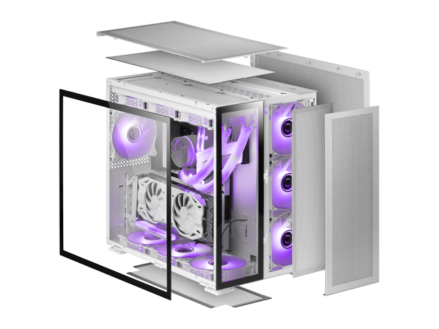 Boitier MARS GAMING MC-NOVA XXL BLANC