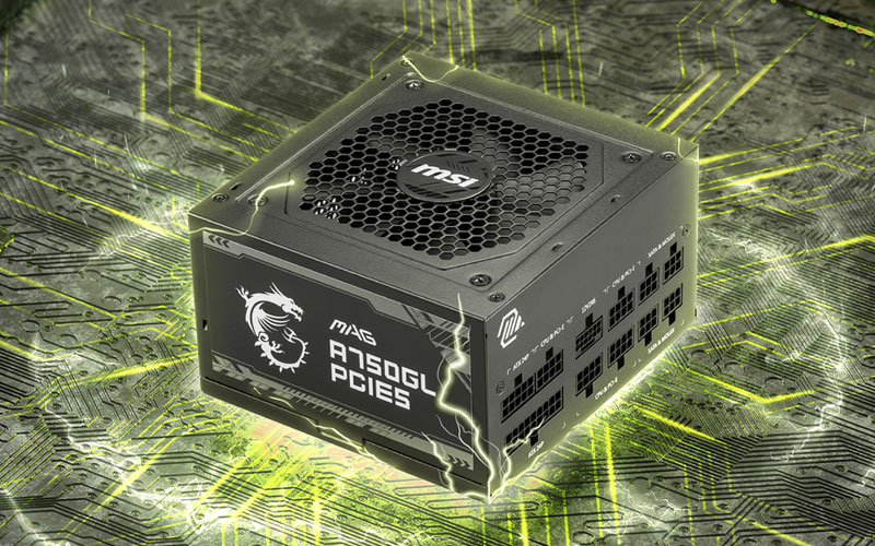 MSI MAG 750W 80PLUS GOLD A750GL PCIE5 Maroc