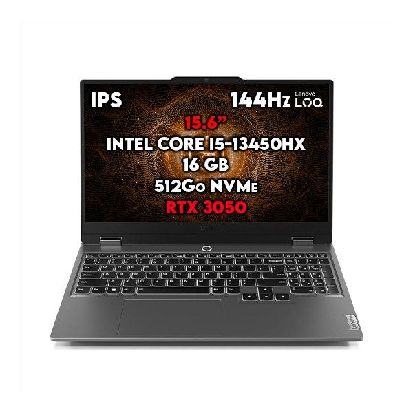 LENOVO LOQ 15IRX9 - Core™ i5 13th, RTX 3050, 16GB, 512GB