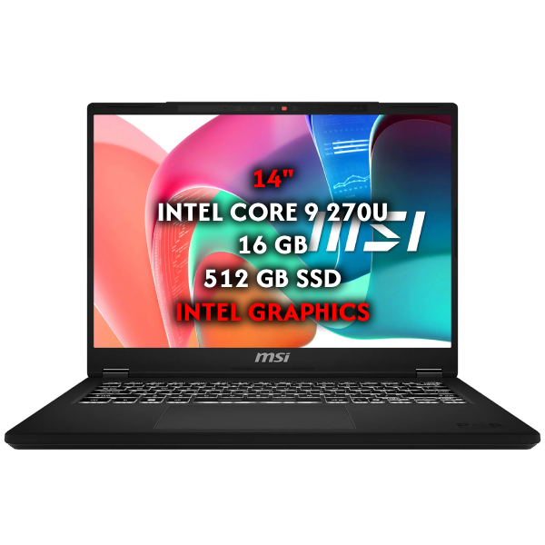 MSI MODERN 14 H D2RMG-441MA - Core 9 270U, Intel Graphics, 16GB, 512GB